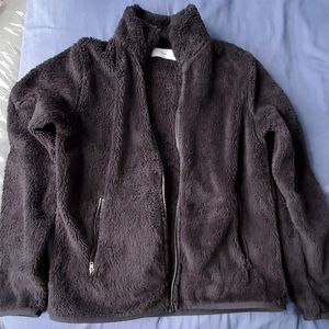 COPY - Aritzia TNA Teddy Mock Neck Fleece Jacket …